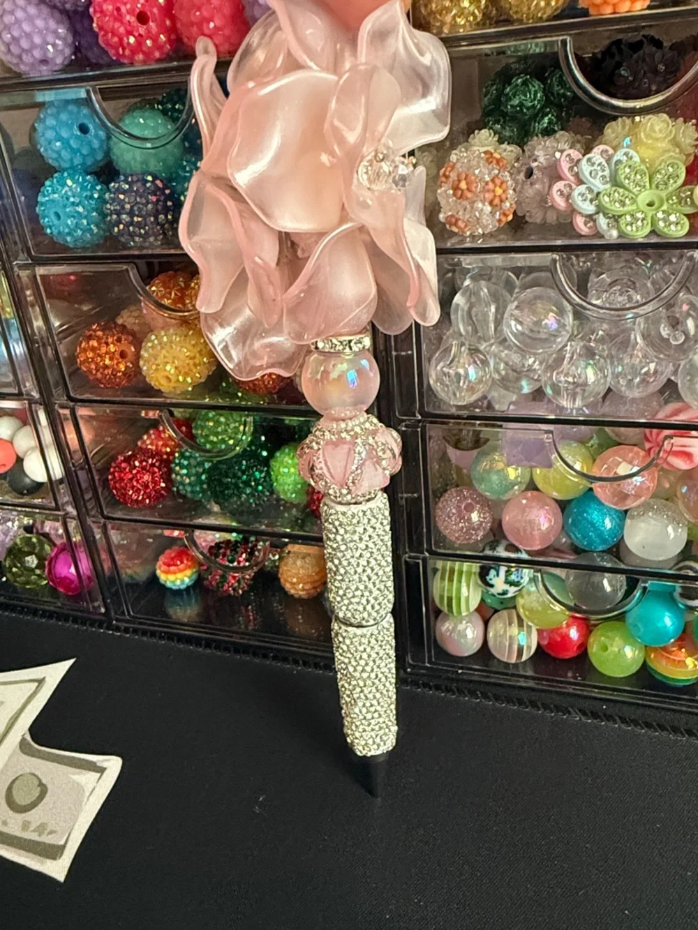 Gorgeous Pink Flower Pen